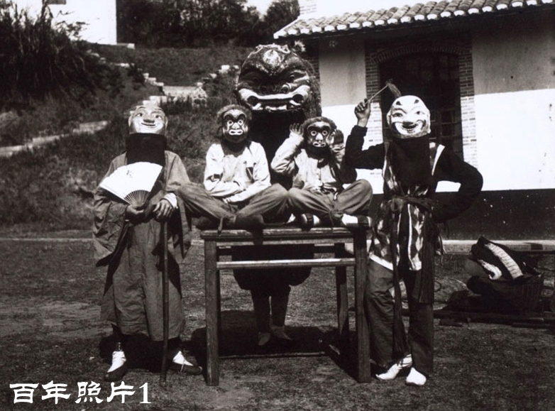 下石金狮历史照片